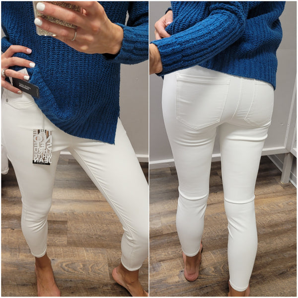 Liverpool Madonna Crop Skinny White Jeans