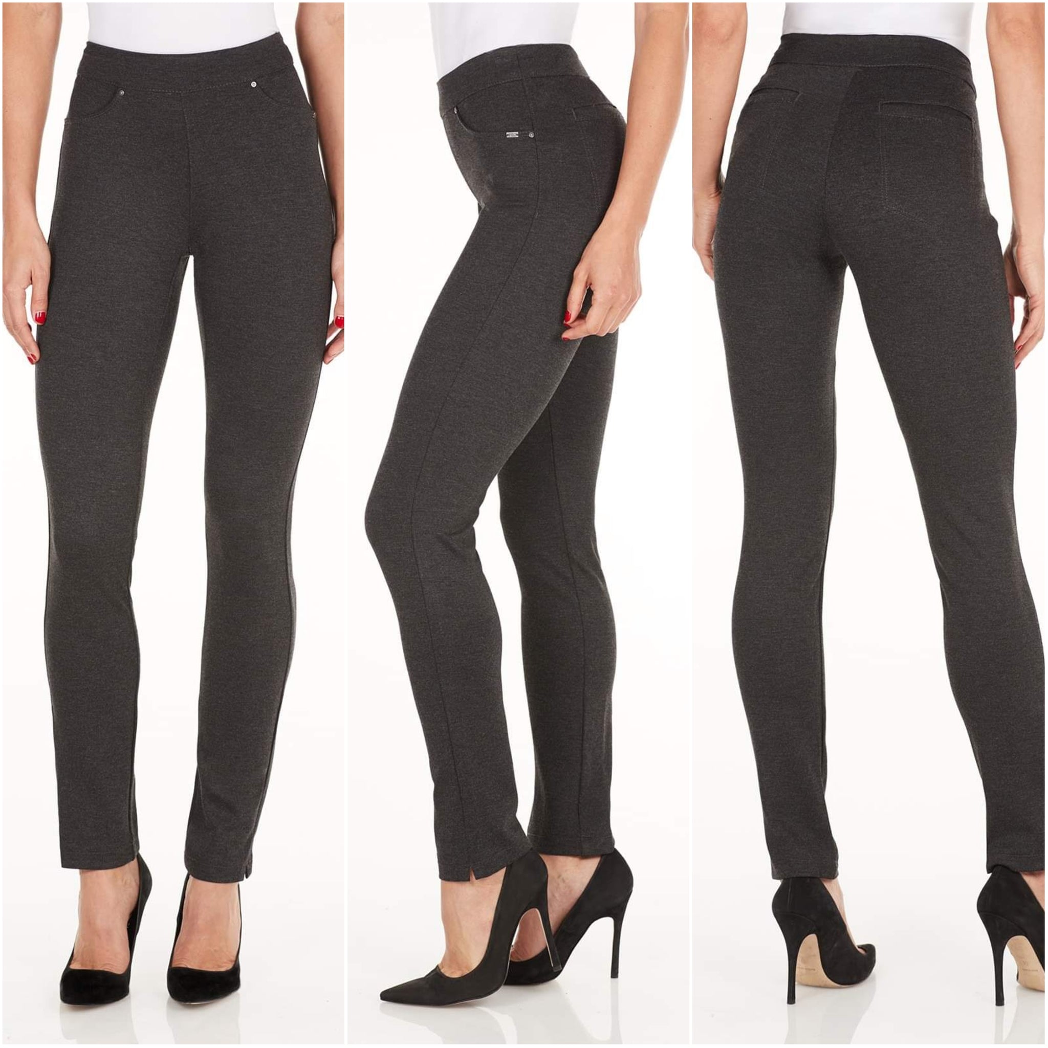 FDJ Charcoal Pull-On Slim Jegging