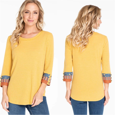 Multiples Multi-Band Sleeve Top