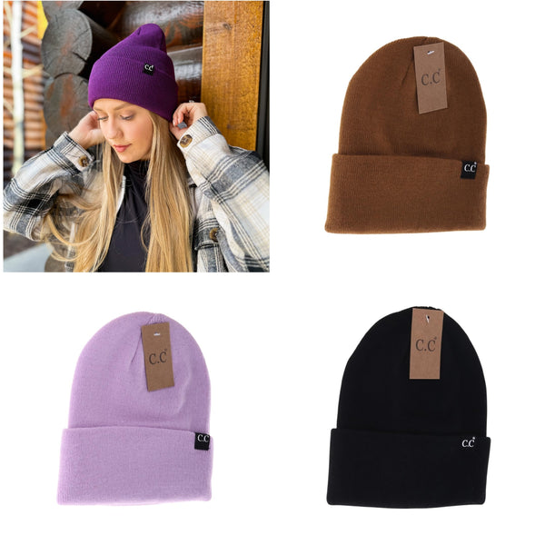 C.C Beanie: Unisex Wide Cuff