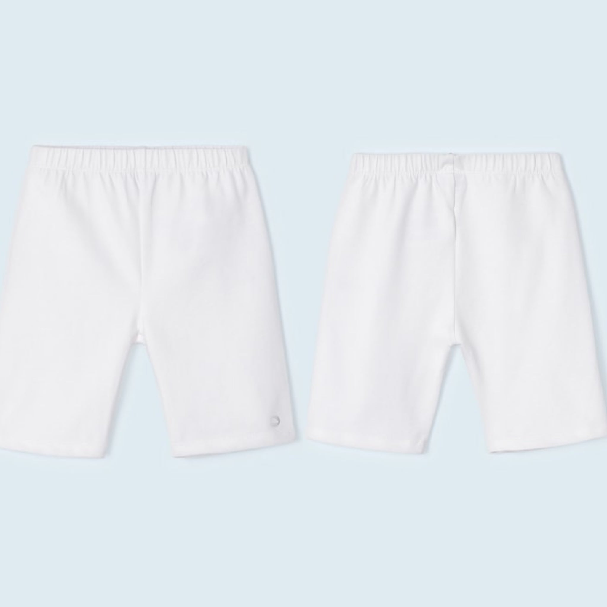 Mayoral Basic White Cotton Shorts