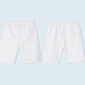 Mayoral Basic White Cotton Shorts