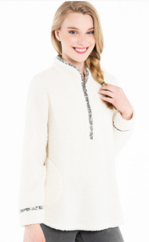 Grey Gardens Powder White Pullover