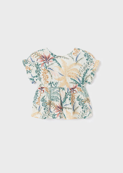 Mayoral Tropical Summer Ruffle Top