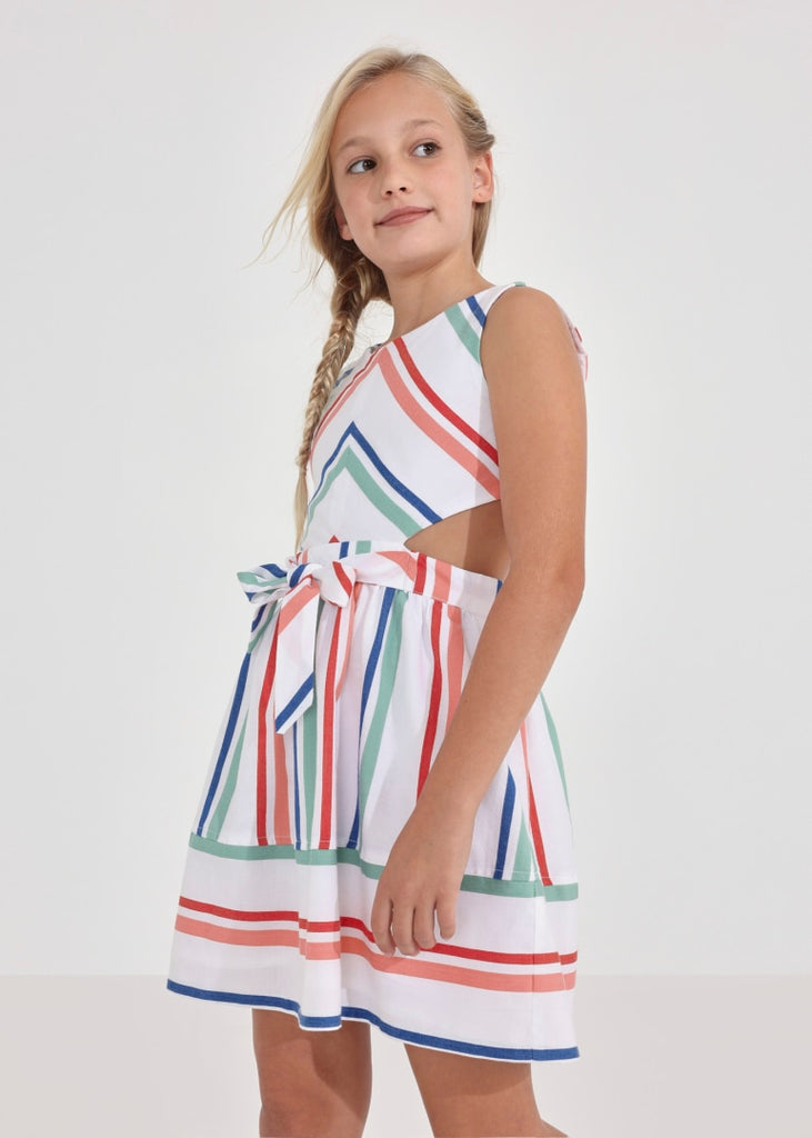 Mayoral Striped Cut Out Dress (2 Colors) Lillie Kate Boutique Mayoral Striped Cut Out Dress (2 Colors) Lillie Kate Boutique
