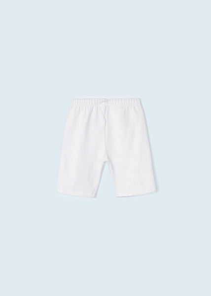 Mayoral Basic White Cotton Shorts